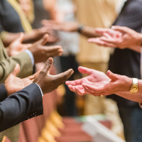 Community in worship at 2019 Vital Worship Grants colloquium