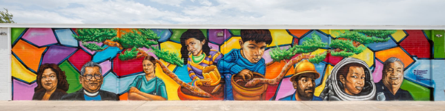 growing a brighter future Rev Montes mural