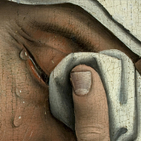 Mary's Tears, detail from Descent from the Cross