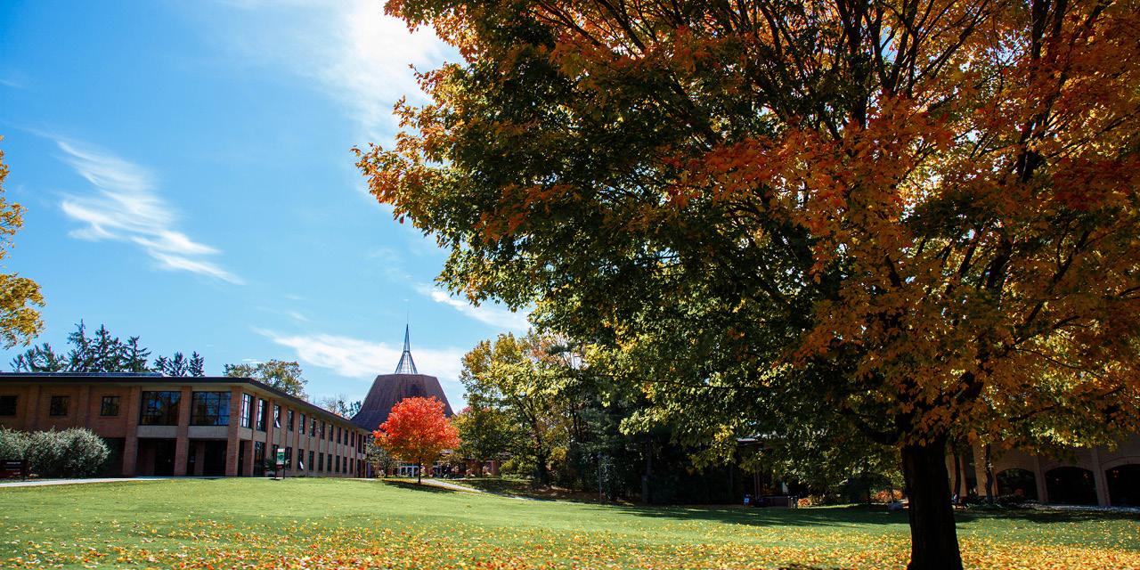 Calvin University in the fall