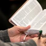 Bible taking notes