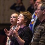 people at worship service