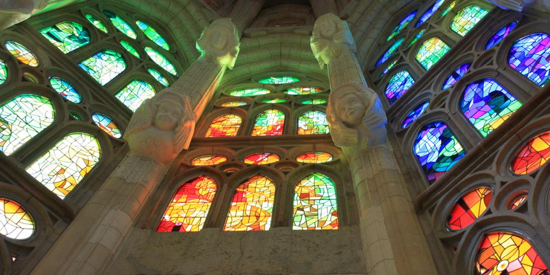 Barcelona Cathedral, stained glass windows