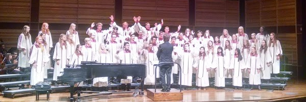 Calvin College Choir singing in concert